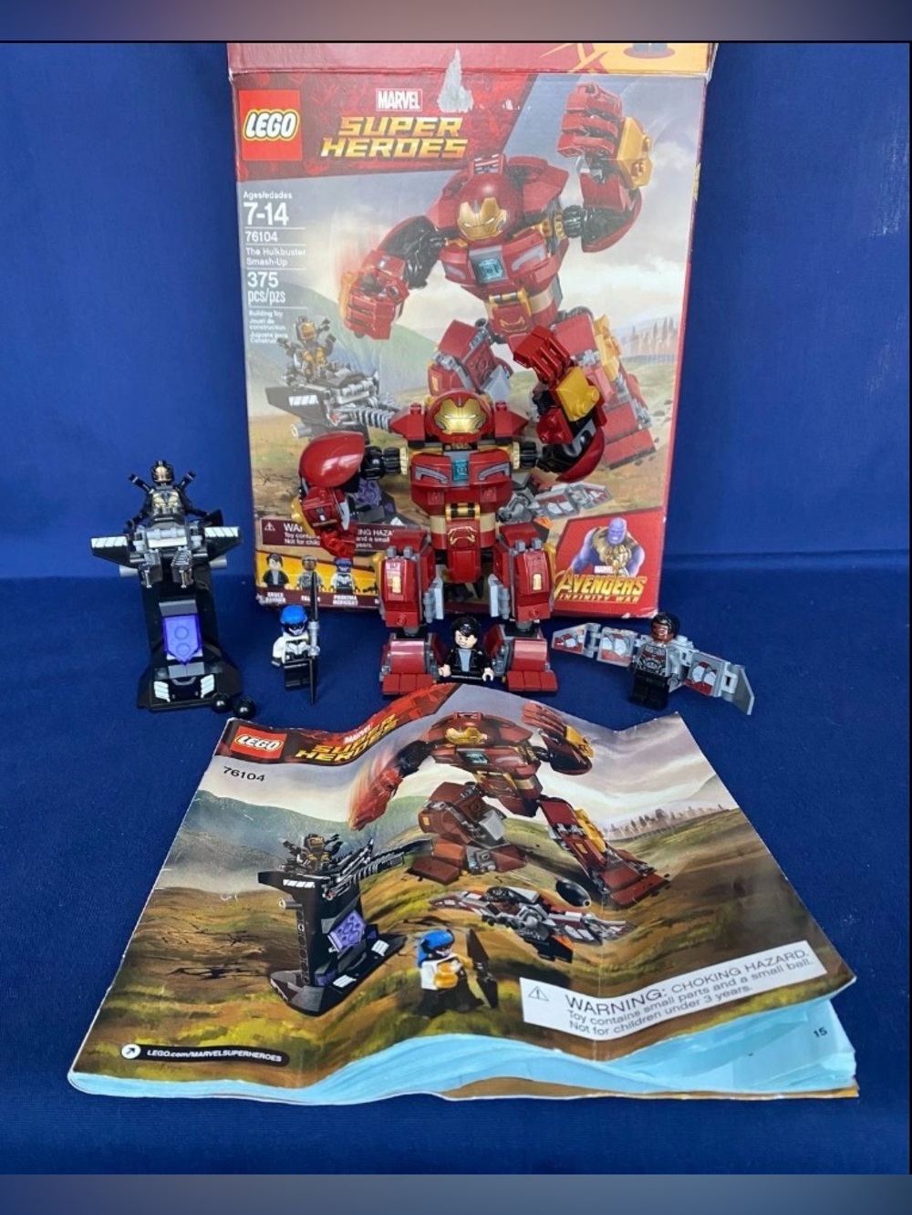 LEGO Marvel Super Heroes (#76104) The Hulkbuster Smash-Up with Box & Manual